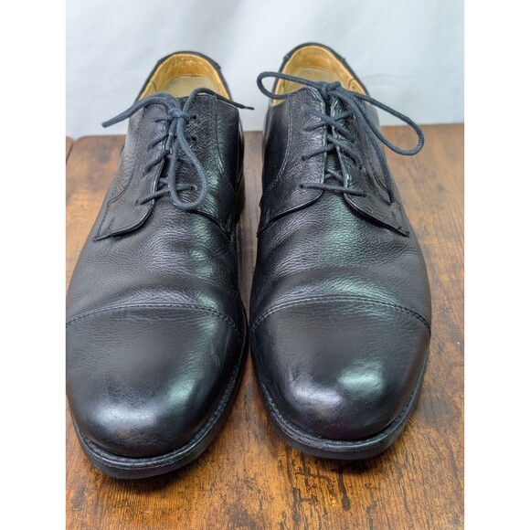 Studio Belvedere Shoes Mens 12 D Duke Dress Cap Toe Oxford Black Leather Lace Up main image 7